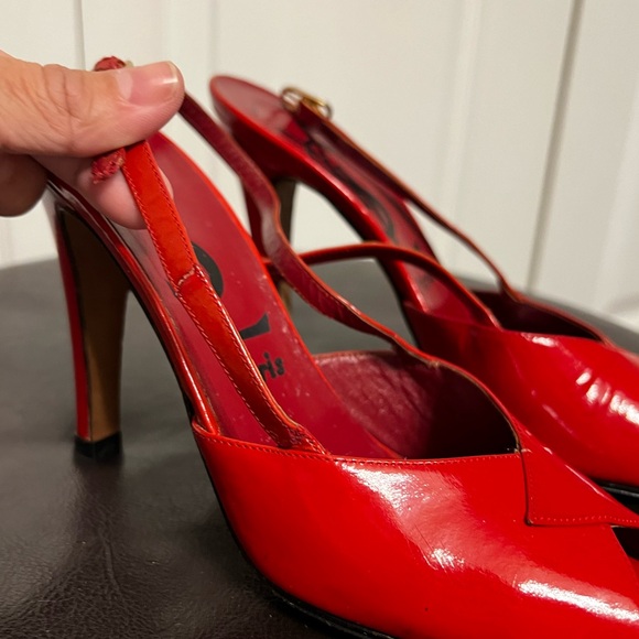 YSL red patent shoes - Picture 4 of 8